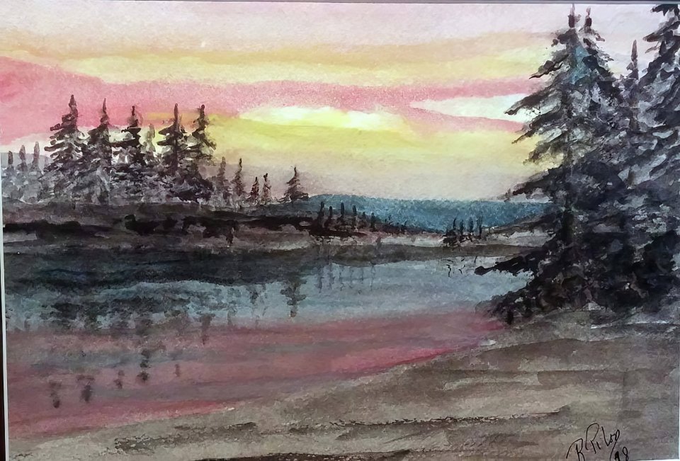 Coucher de soleil au lac Provost (2018)